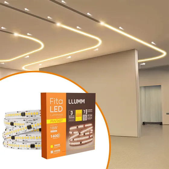 Fita Led 18w/m Efeito Sequencial Progressiva Endereçavel