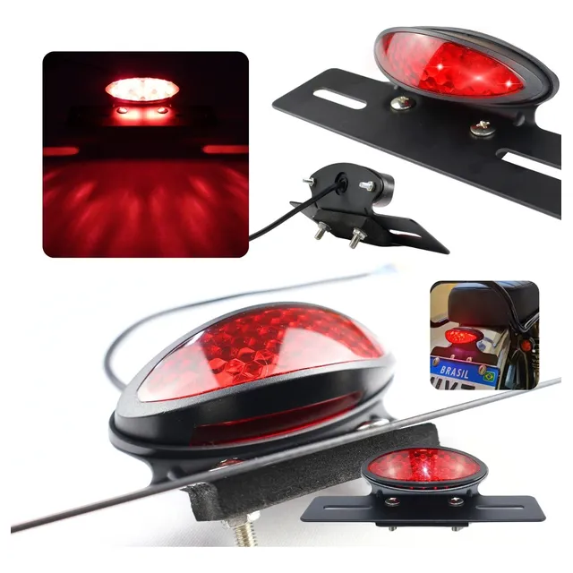 Luz Trasera Led Para Motocicleta Cj Custom Chopper Bobber Sh