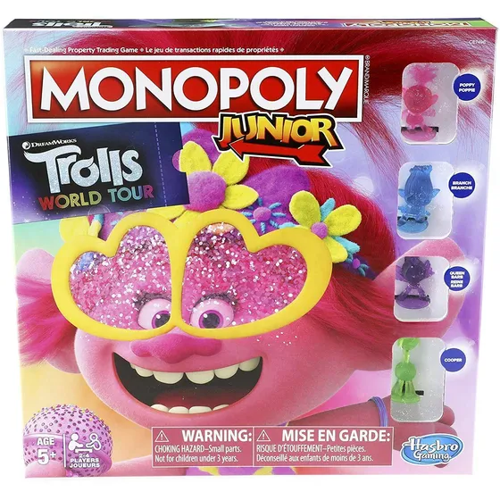Monopoly Junior Trolls 2 Gira Mundial