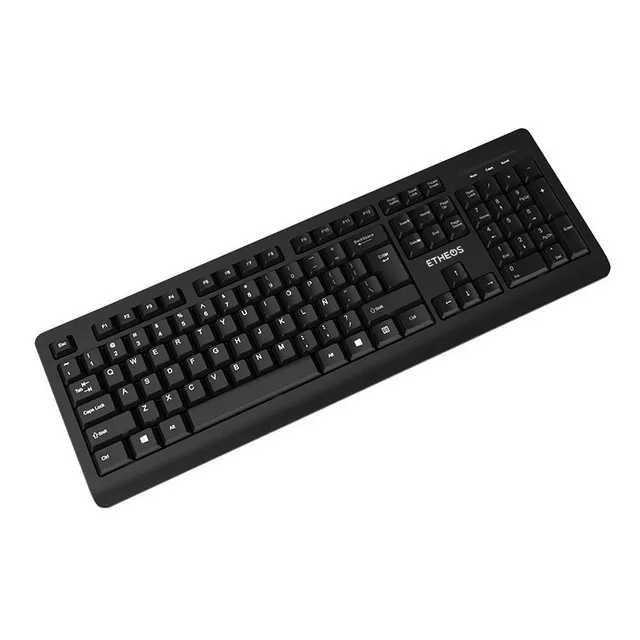 Kit Teclado Y Mouse Receptor Bluetooth Inalámbrico Español Color del teclado Negro