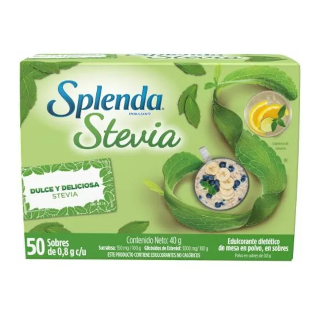 Edulcorante Splenda® Stevia Polvo X50 Sobres