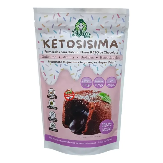 Ketosisima Reina Food Premezclas Masas Keto Sin Tacc 200g