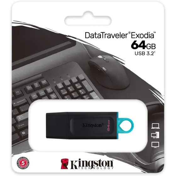 Pendrive Exodia Memoria Flash Usb 3.2 64 Gb Kingston 64gb 