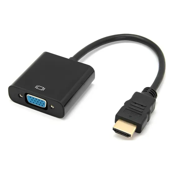 Convertidor Hdmi A Vga Adaptador Macho A Hembra Hd 1080p