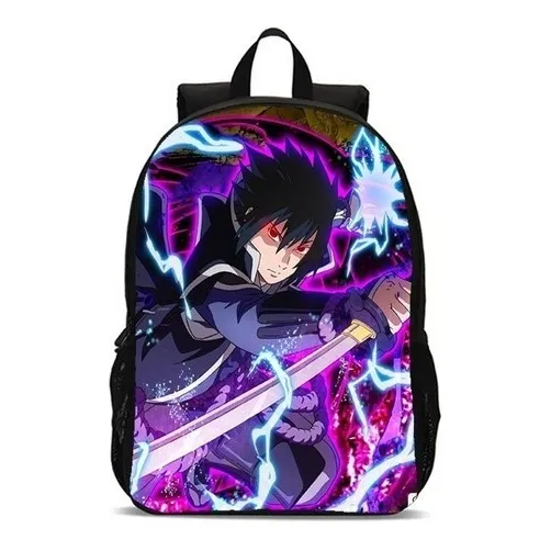 Mochila Bolsa Escolar Infantil Sasuke Volta Às Aulas Promo