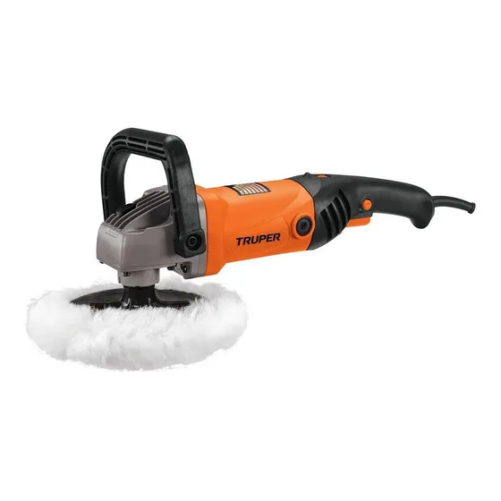 Polichadora 7'' Brilladora Eléctrica 1200 W Truper PULA-7A3 110V Color Naranja