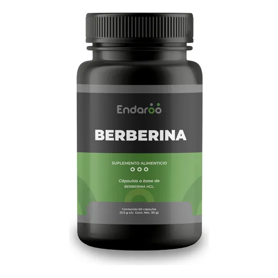 Berberina Hcl 97% | 500mg 60 Cápsulas Sabor Sin Sabor