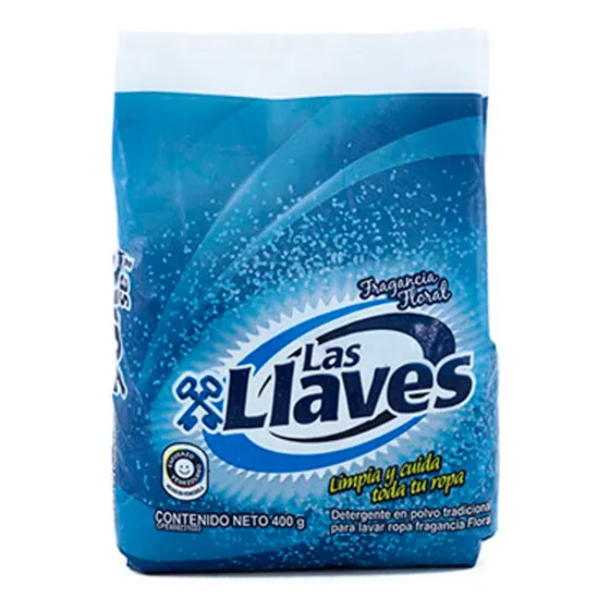 Detergente En Polvo Las Llaves Fragancia Floral 400gr
