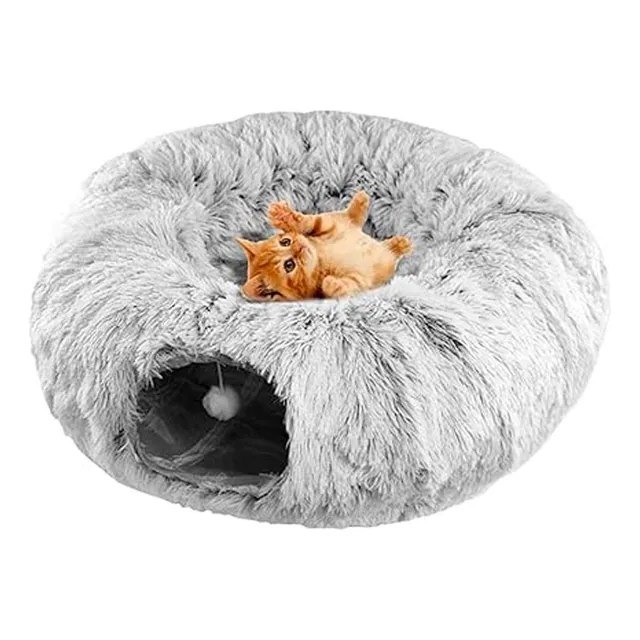 Cama Túnel De Felpa Para Gatos