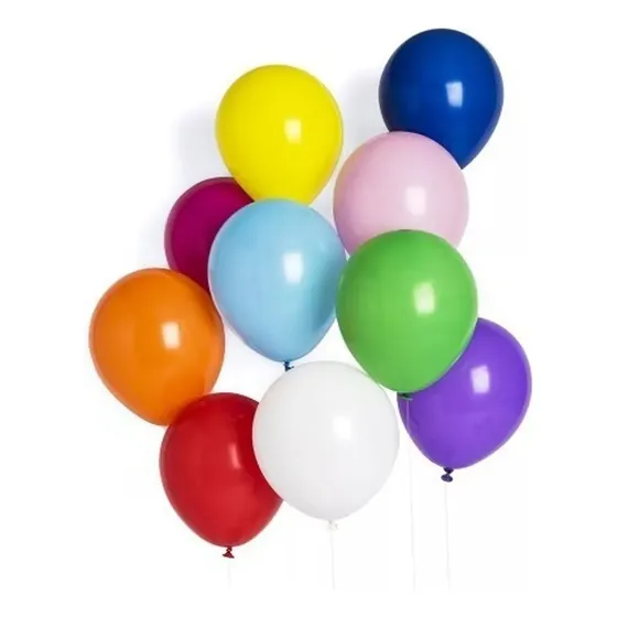 Globo Látex Liso 100 Un. 23 Cm R9 Somoscotillon Color S Multicolor