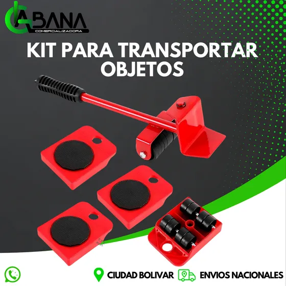 Kit De Ruedas Levanta Objetos Pesados Multiuso
