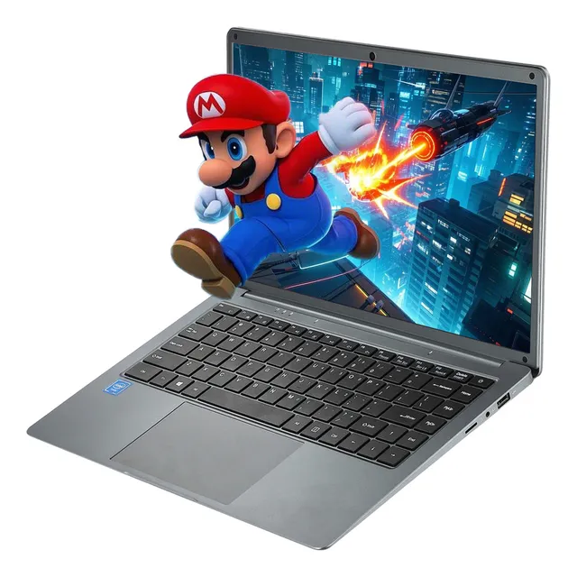 Portátil Intel Celeron, Intel Uhd Graphics 600, Gris Espacia