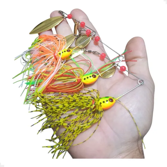 Spinnerbait Spinner Spinerbait Artificial Buzz Kit C/3 Isca