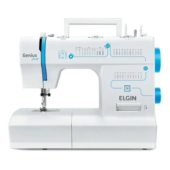 Máquina De Costura Elgin Jx-4035 Genius Plus 31 Pontos Cor Branco