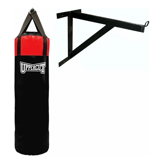 Bolsa De Boxeo De Lona Uppercut 110 Cm Con Soporte De  Pared