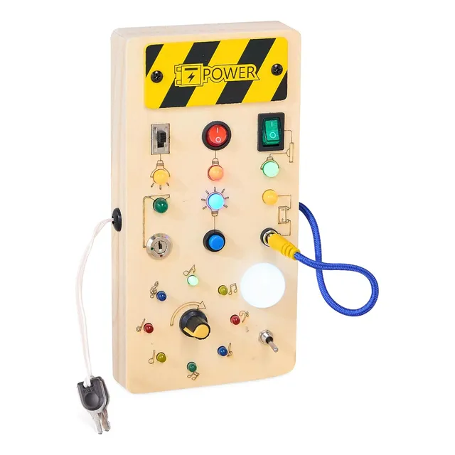 Juego Didactico De Madera Para Niños Motricidad  Luz Led