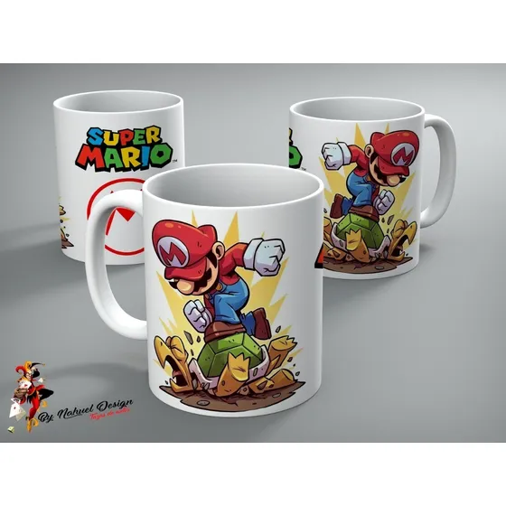 Taza De Ceramica Super Mario Nintendo Art Hd