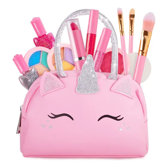 Set De Maquillaje Cosmeticos Niña Pintura De Uñas 10 Piezas