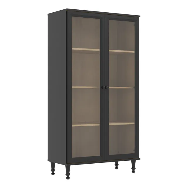 Cristaleira DitĂĄlia 2 Portas E-957 Preto Cozy Cristaleira DitĂĄlia 2 Portas E-957 Preto Cozy