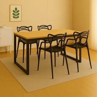 Conjunto 4 Cadeiras Allegra Design Para Sala Jantar Cozinha Conjunto 4 Cadeiras Allegra Design Para Sala Jantar Cozinha