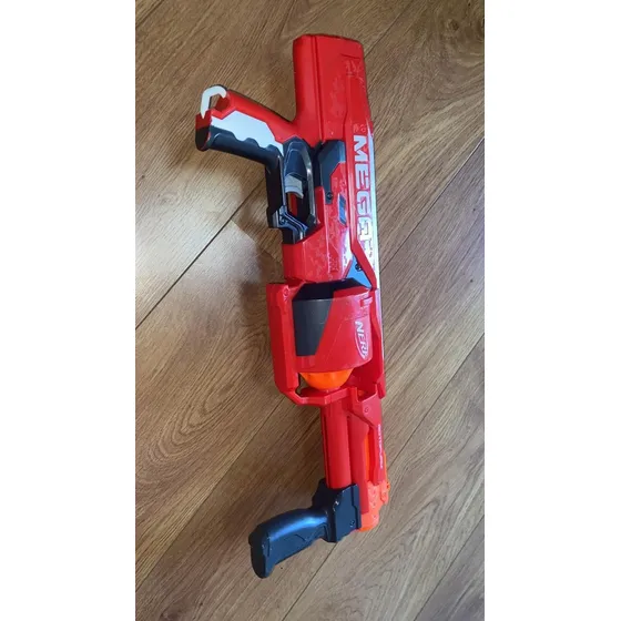 Nerf Mega Rotofury Original Usada | Tambor 10 Dardos Potente Vermelho