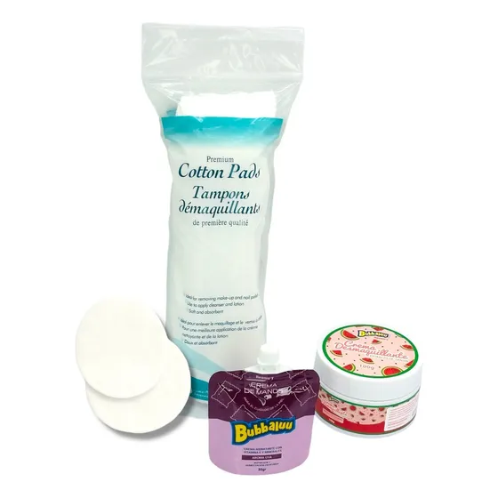 Set Crema Desmaquillante + Algodón 100pcs + Crema De Manos