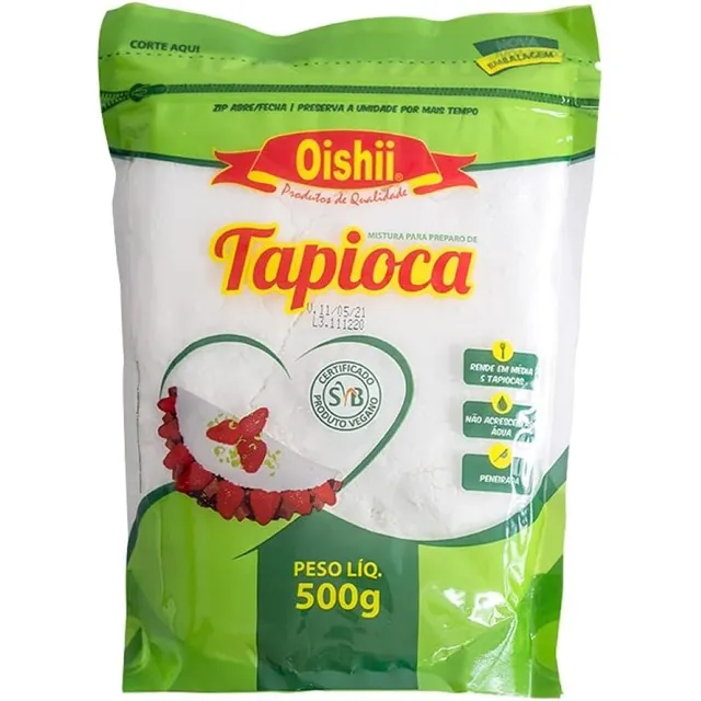 Oishii Goma Vegana De Tapioca 500g Sem Glúten E Açúcar