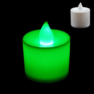 30 Unidades De Lâmpada De Vela Led Verde Sem Chama, Velas Pe 30 Unidades De Lâmpada De Vela Led Verde Sem Chama, Velas Pe