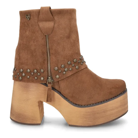 Botin Plataforma Camel 15045 Gotta