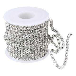 1 Rollo De Cadenas De Copa De Diamantes De Imitación De 3 1 Rollo De Cadenas De Copa De Diamantes De Imitación De 3