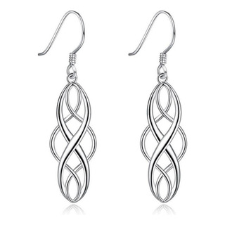 Pendientes De Moda Bañados En Plata 925 Para Mujer Pendientes De Moda Bañados En Plata 925 Para Mujer