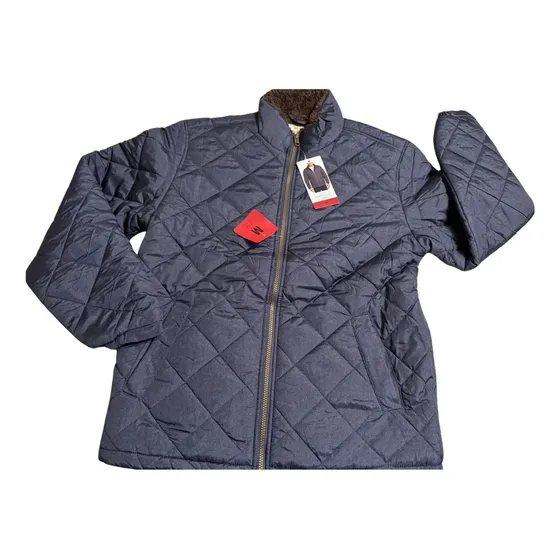Weatherproof Vintage Chamarra Hombre Forrada Azul Importada