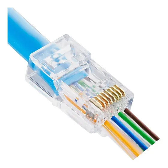Wireplus Conector Rj45 Ez Cat5e Pasante Pass-through