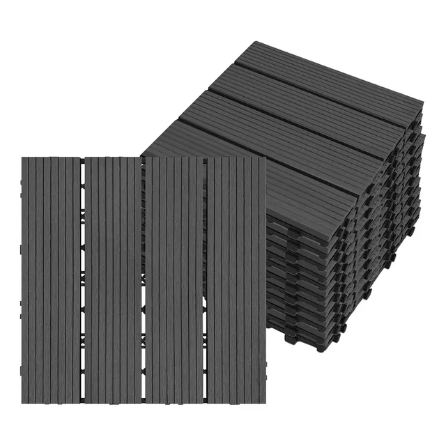 Deck Wpc Encastrable 30*30  Pack 5 Unidades Varios Colores