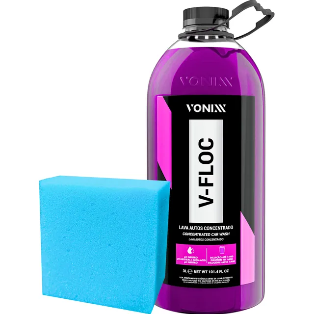 Shampoo Automotivo Lava Auto V-floc Concentrado 3l Vonixx