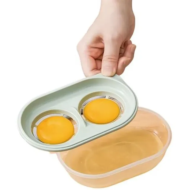 Separador De Clara De Huevos Doble Recipiente Repostería