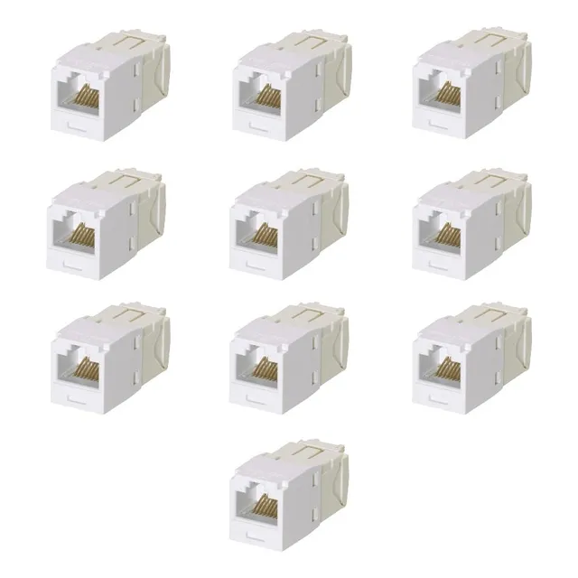 Panduit, Conector Jack Rj45 Estilo Tg Cat6, 10pza, Cj688tgwh