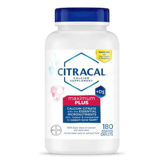 Suplemento Para La Salud Ósea Citracal Maximum Plus 180 Comp