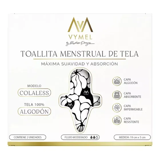 Toallita Menstrual De Tela Vymel X2 De Gineconline