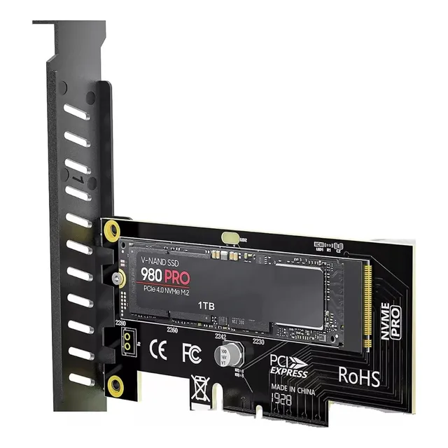 Adaptador Tarjeta Ssd M.2 Nvme A Pcie 4.0 Pc Desktop 64 Gbps