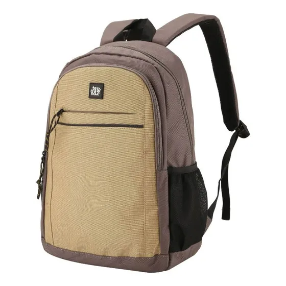Mochila Urbana Terrano Combinada Color Beige Diseño De La Tela Combinado