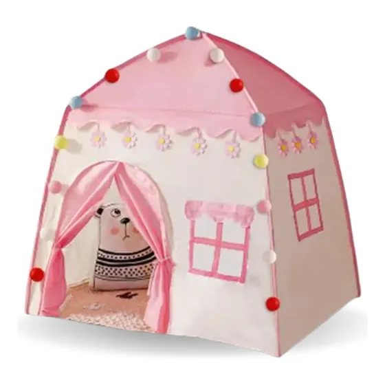 Tipi Infantil Plegable Casita Carpa Para Niños Con Luces
