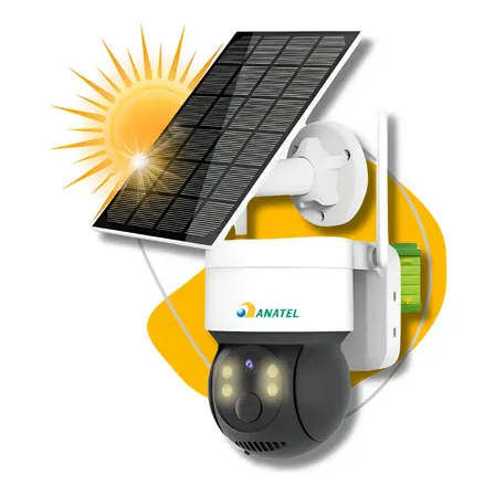 Câmera de Segurança Dome Solar WiFi Externa Full HD 1080p IP66 com Visão Noturna G.Eye