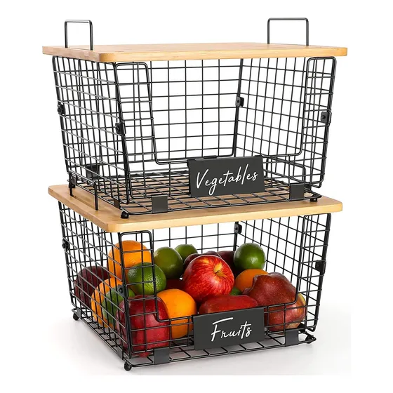 Frutero De Mesa Canasto Para Frutas Verdulero De Cocina Cesto Para Hogar Wakeshome