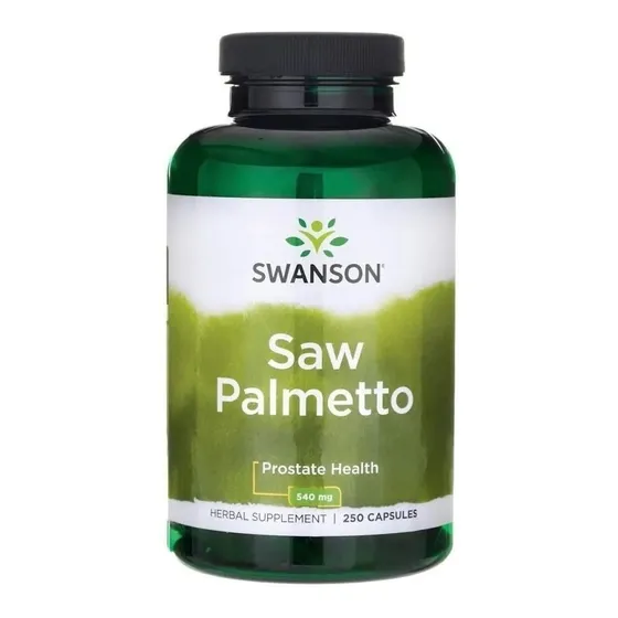Saw Palmetto 540mg (250 Cápsulas) Swanson Salud De Próstata