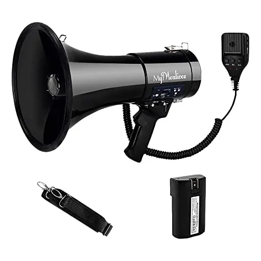 Megafono Mymealivos Con Sirena Bullhorn 50 Vatios Bocina