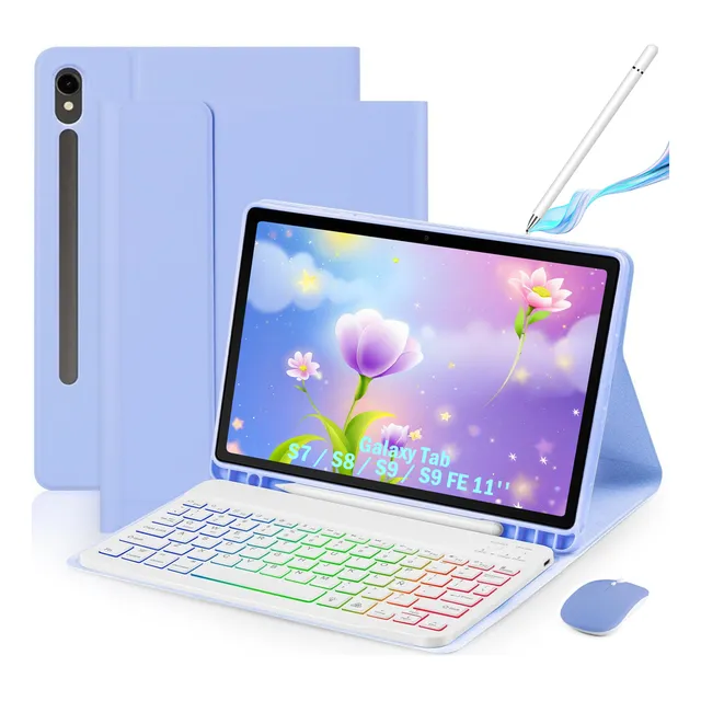 Funda Teclado Mouse Lapiz P/galaxy Tab S9 Fe 10.9''/ S9 11''