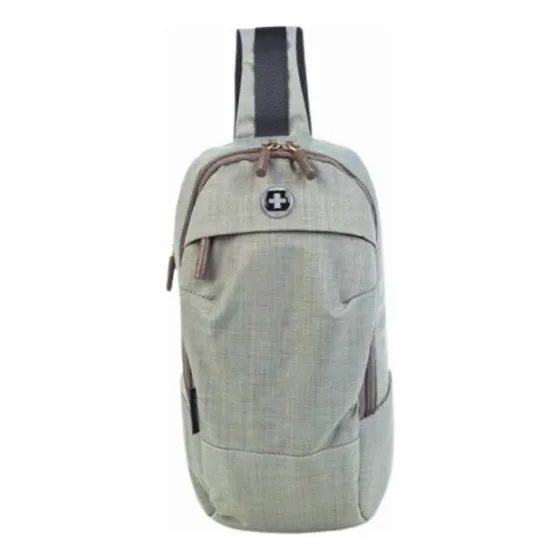 Mochila Morral Pechera Swiss Digital Brazen Sd728-g Color Gris Diseño De La Tela Liso
