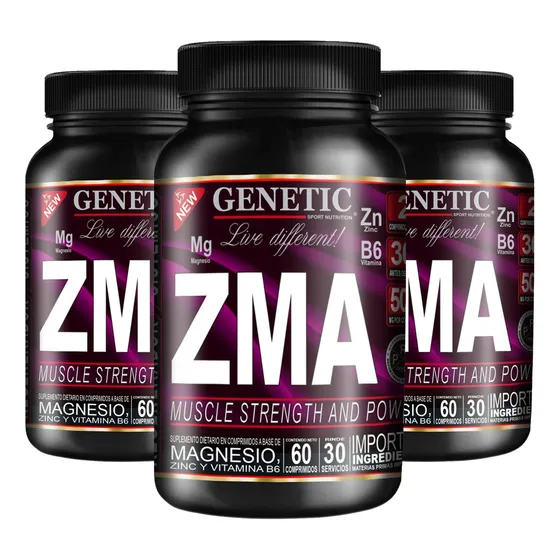 90 Días Zinc Magnesio Vit B Prohormonal Eleva Testo Genetic