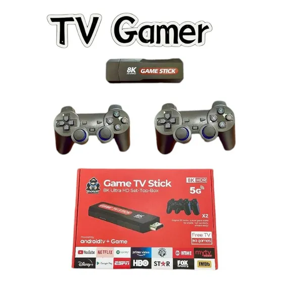 Tv Gamer Stick 8k Ultra P/convertir Tv En Smartv Y Con Juego